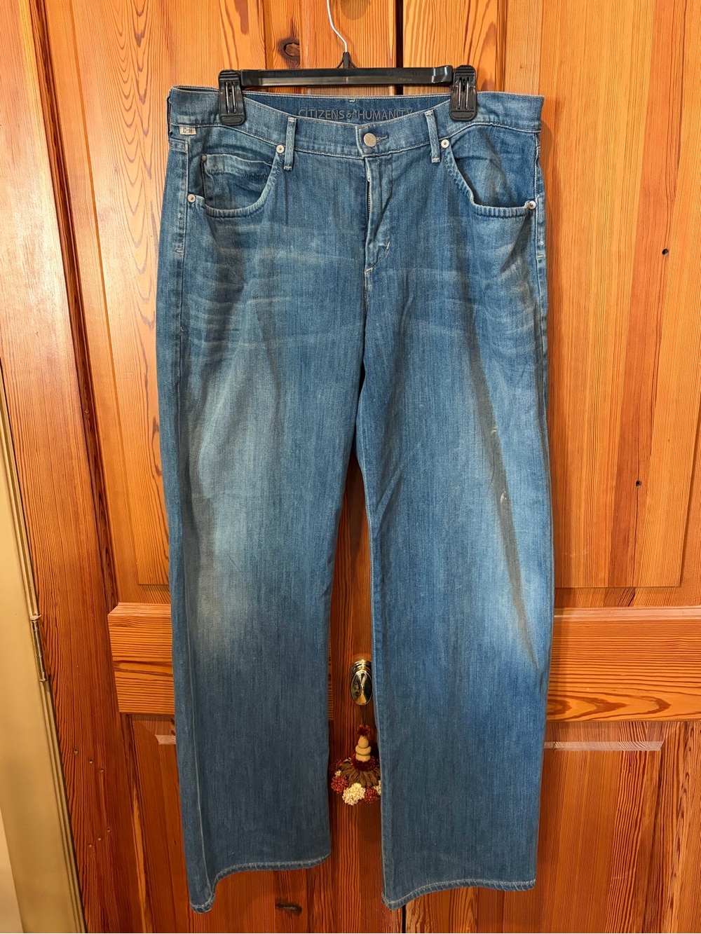 Citizens of Humanity Blue Relaxed Straight Jeans